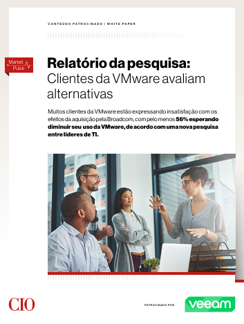 Relatório da pesquisa Clientes da VMware