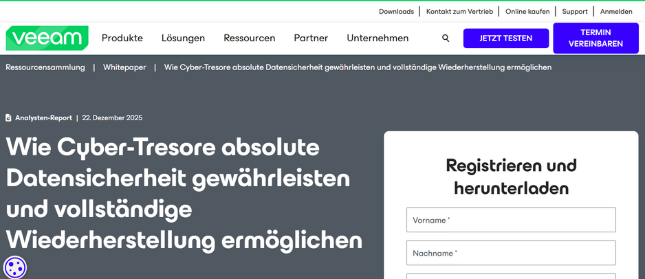 Wie Cyber-Tresore absolute Datensicherheit gewährleisten und vollständige Wiederherstellung ermöglichen